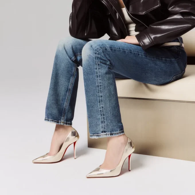 Miss Z – 100 Mm Pumps – Diamond-Shaped Laminated Lamb Nappa Leather – Platino Chiaro – Women Miss Z – 100 Mm Pumps – Diamond-Shaped Laminated Lamb Nappa Leather – Platino Chiaro – Women