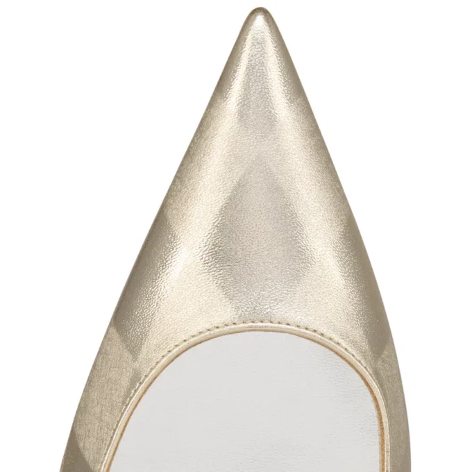 Miss Z – 100 Mm Pumps – Diamond-Shaped Laminated Lamb Nappa Leather – Platino Chiaro – Women Miss Z – 100 Mm Pumps – Diamond-Shaped Laminated Lamb Nappa Leather – Platino Chiaro – Women