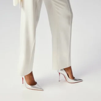 Miss Z – 100 Mm Pumps – Laminated Nappa Leather – Silver – Women Miss Z – 100 Mm Pumps – Laminated Nappa Leather – Silver – Women