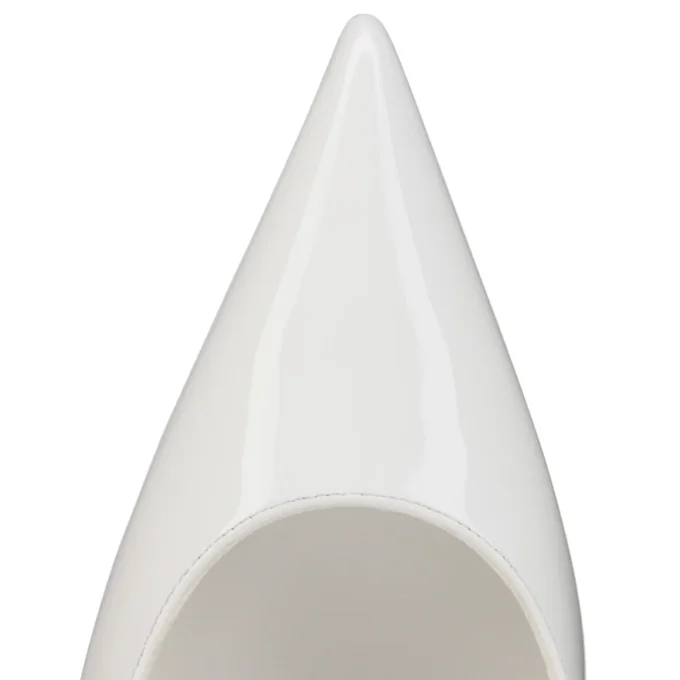 Miss Z – 120 Mm Pumps – Patent Calf Leather – Bianco – Women