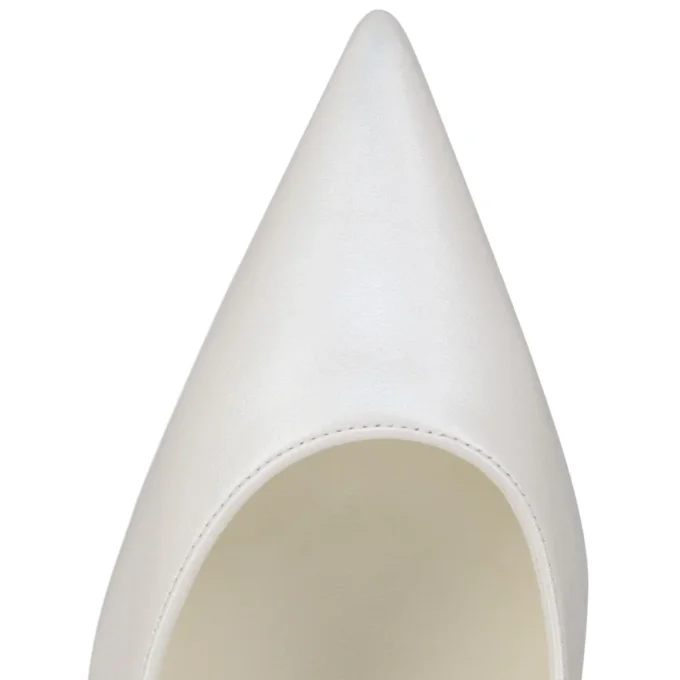 Miss Z – 80 Mm Pumps – Pearlescent Nappa Leather – Bianco – Women Miss Z – 80 Mm Pumps – Pearlescent Nappa Leather – Bianco – Women