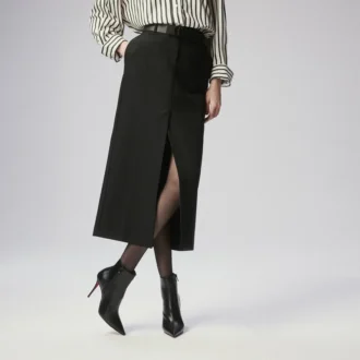 Miss Z Booty – 100 Mm Low Boots – Calf Leather – Black – Women Miss Z Booty – 100 Mm Low Boots – Calf Leather – Black – Women