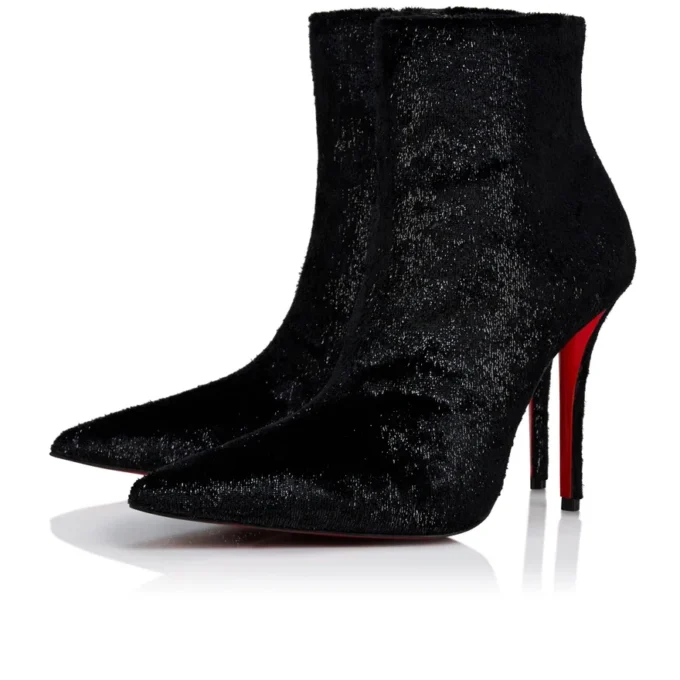 Miss Z Booty – 100 Mm Low Boots – Velvet – Black – Women