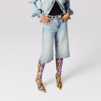 Miss Z Botta – 100 Mm Boots – Gradient Python Leather – Rhapsody Yellow – Women Miss Z Botta – 100 Mm Boots – Gradient Python Leather – Rhapsody Yellow – Women