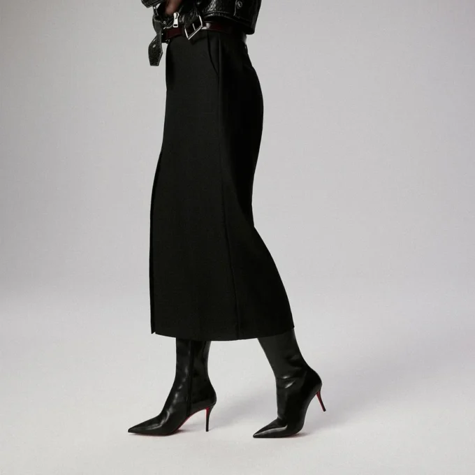 Miss Z Botta – 80 Mm Boots – Calf Leather – Black – Women