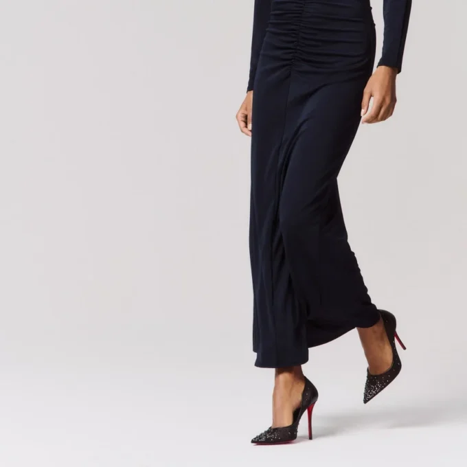 Miss Z Degrastrass Perla – 100 Mm Pumps – Mesh, Nappa Leather, Strass and Pearls – Black – Women Miss Z Degrastrass Perla – 100 Mm Pumps – Mesh, Nappa Leather, Strass and Pearls – Black – Women