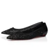 Miss Z Degrastrassina Perla – Ballerinas – Mesh, Nappa Leather, Strass and Pearls – Black – Women