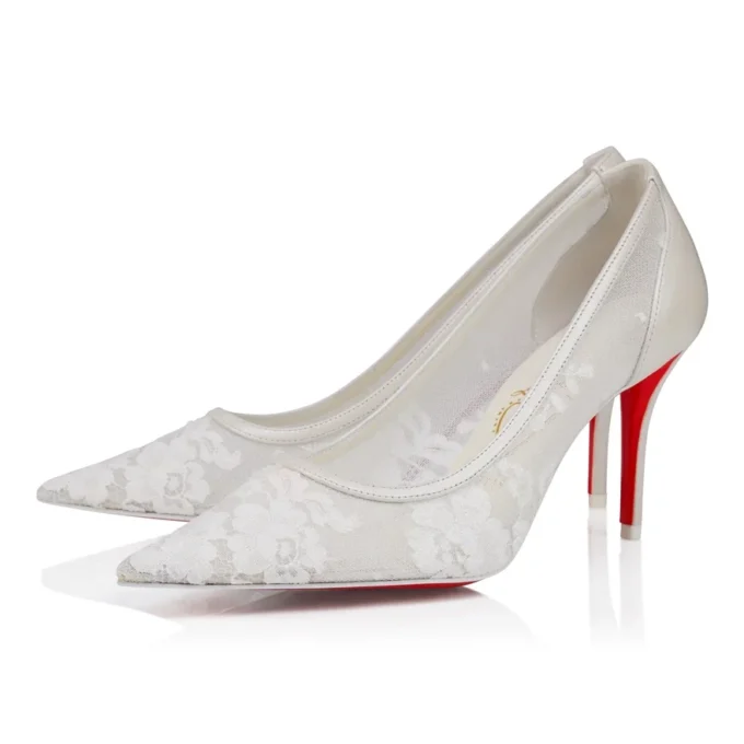 Miss Z Mesh – 80 Mm Pumps – Mesh and Nappa Leather – Bianco – Women Miss Z Mesh – 80 Mm Pumps – Mesh and Nappa Leather – Bianco – Women