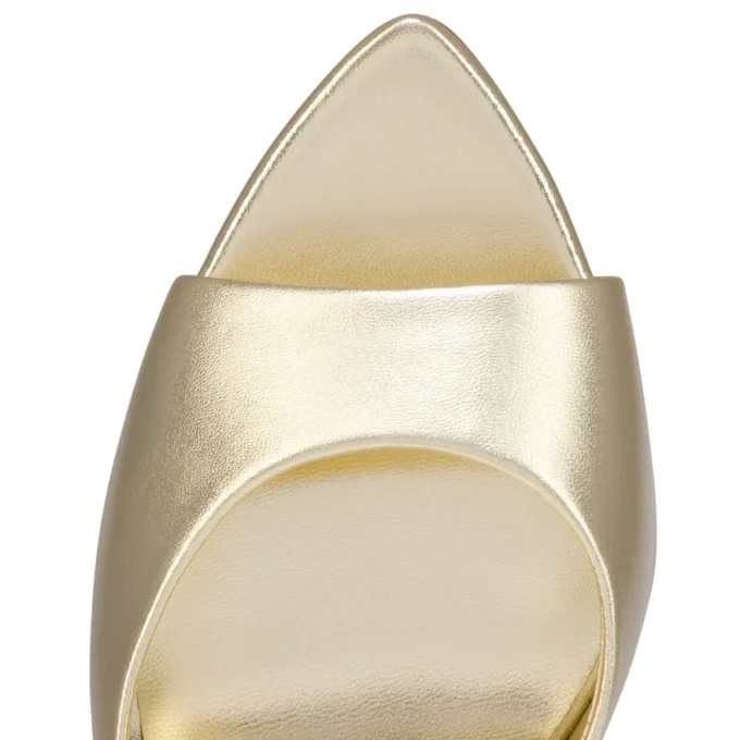 Miss Z Mule – 100 Mm Mules – Laminated Lamb Nappa Leather – Platine – Women Miss Z Mule – 100 Mm Mules – Laminated Lamb Nappa Leather – Platine – Women