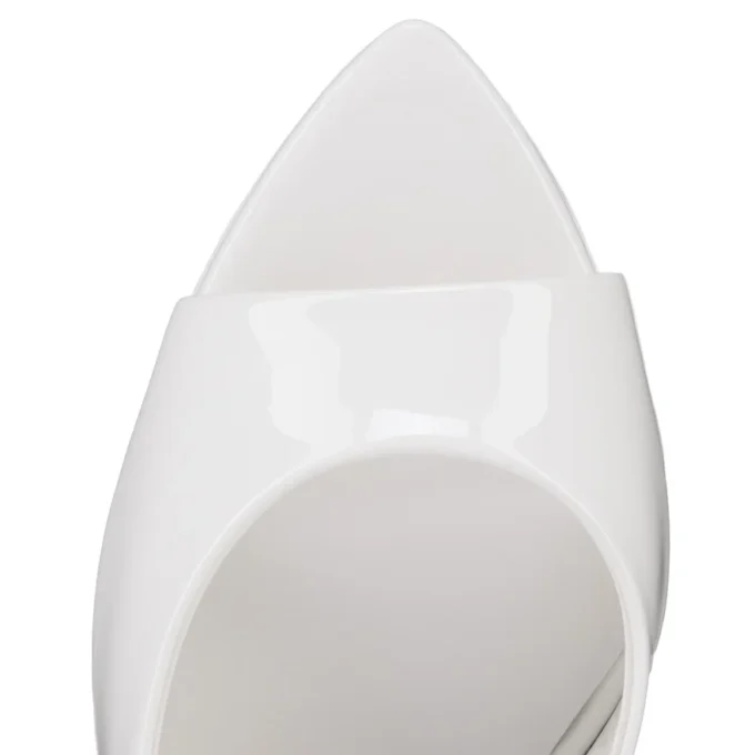 Miss Z Mule – 100 Mm Mules – Patent Calf Leather – Bianco – Women Miss Z Mule – 100 Mm Mules – Patent Calf Leather – Bianco – Women