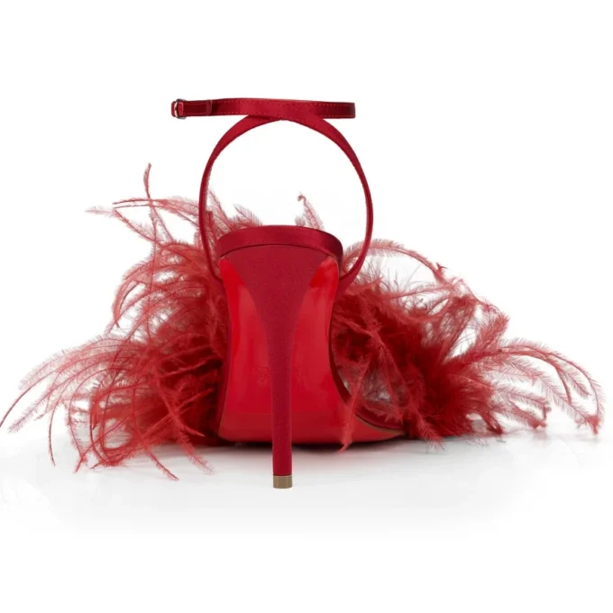 Miss Z Poupi – 100 Mm Strappy Sandals – Crepe Satin – Fever – Women Miss Z Poupi – 100 Mm Strappy Sandals – Crepe Satin – Fever – Women