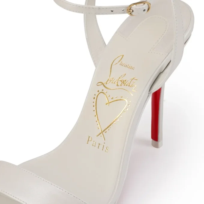 Miss Z Sandal – 100 Mm Strappy Sandals – Pearly Nappa Leather – Bianco – Women Miss Z Sandal – 100 Mm Strappy Sandals – Pearly Nappa Leather – Bianco – Women