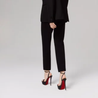 Miss Z Sandal Alta Suola Strass – 160 Mm Sandals – Crepe Satin – Black – Women Miss Z Sandal Alta Suola Strass – 160 Mm Sandals – Crepe Satin – Black – Women