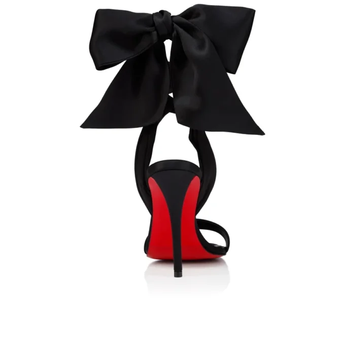 Miss Z Sandal Du Desert – 100 Mm Strappy Sandals – Crepe Satin – Black – Women