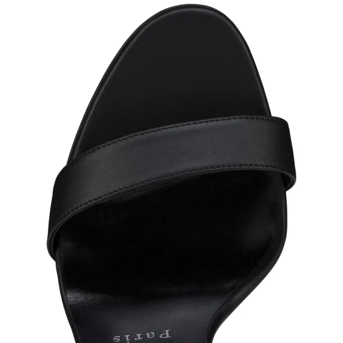 Miss Z Sandal Queen – 120 Mm Strappy Sandals – Lamb Nappa Leather – Black – Women