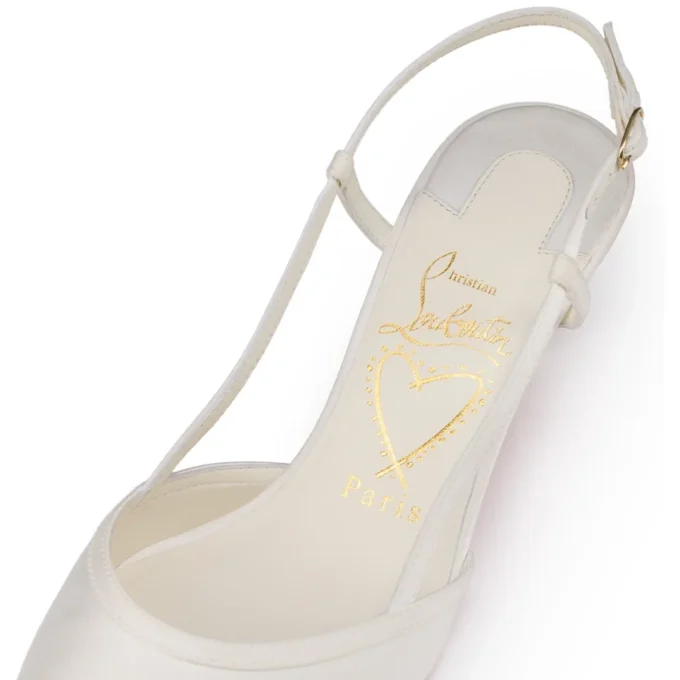 Miss Z Sling – 60 Mm Slingback Pumps – Crepe Satin – Ivory – Women Miss Z Sling – 60 Mm Slingback Pumps – Crepe Satin – Ivory – Women