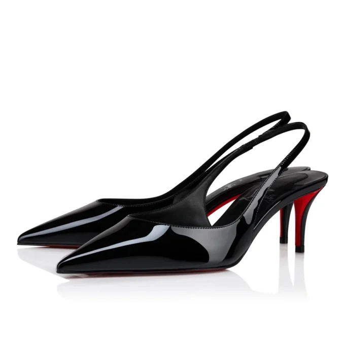 Miss Z Sling Back – 60 Mm Slingback Pumps – Patent Calf Leather – Black – Women Miss Z Sling Back – 60 Mm Slingback Pumps – Patent Calf Leather – Black – Women