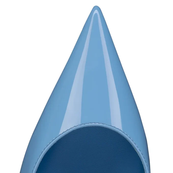 Miss Z Sling Back – 60 Mm Slingback Pumps – Patent Calf Leather – Ceruleo – Women Miss Z Sling Back – 60 Mm Slingback Pumps – Patent Calf Leather – Ceruleo – Women