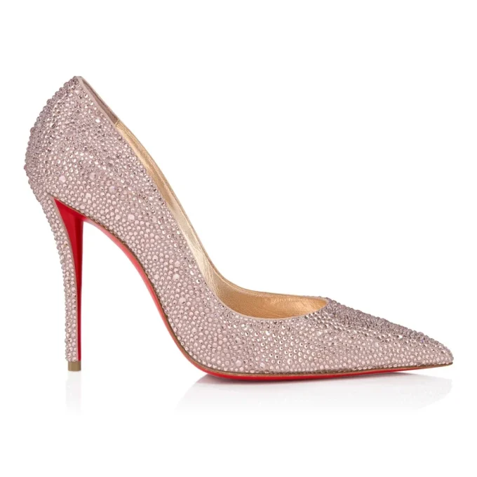 Miss Z Strass – 100 Mm Pumps – Suede and Strass – Vintage Rose – Women Miss Z Strass – 100 Mm Pumps – Suede and Strass – Vintage Rose – Women