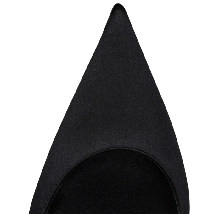 Miss Z Suola Strass – 100 Mm Pumps – Crepe Satin – Black – Women Miss Z Suola Strass – 100 Mm Pumps – Crepe Satin – Black – Women