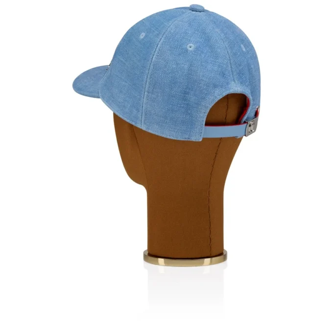 Mooncrest Cl Ac – Baseball Cap – Calf Leather and Canva – Ceruleo Mooncrest Cl Ac – Baseball Cap – Calf Leather and Canva – Ceruleo