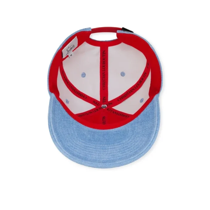 Mooncrest Cl Ac – Baseball Cap – Calf Leather and Canva – Ceruleo Mooncrest Cl Ac – Baseball Cap – Calf Leather and Canva – Ceruleo