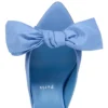 Mulazee – 60 Mm Mules – Silk Taffetas – Ceruleo – Women