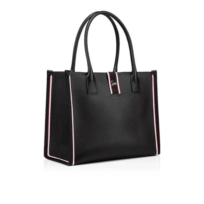 Nastroloubi L – Tote Bag – Grained Calf Leather – Black Nastroloubi L – Tote Bag – Grained Calf Leather – Black