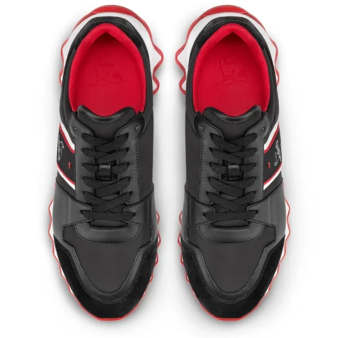 Nastroshark – Running Sneakers – Calf Leather and Fabric – Black – Men Nastroshark – Running Sneakers – Calf Leather and Fabric – Black – Men