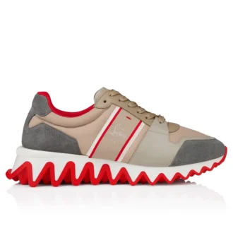 Nastroshark – Running Sneakers – Calf Leather and Fabric – Version Saharienne – Men