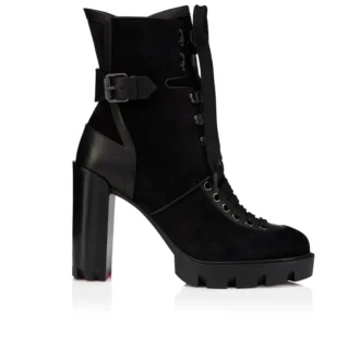 New Macademia – 100 Mm Low Boots – Veau Velours – Black – Women New Macademia – 100 Mm Low Boots – Veau Velours – Black – Women