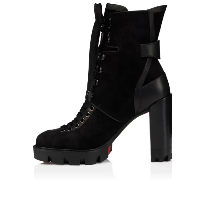 New Macademia – 100 Mm Low Boots – Veau Velours – Black – Women