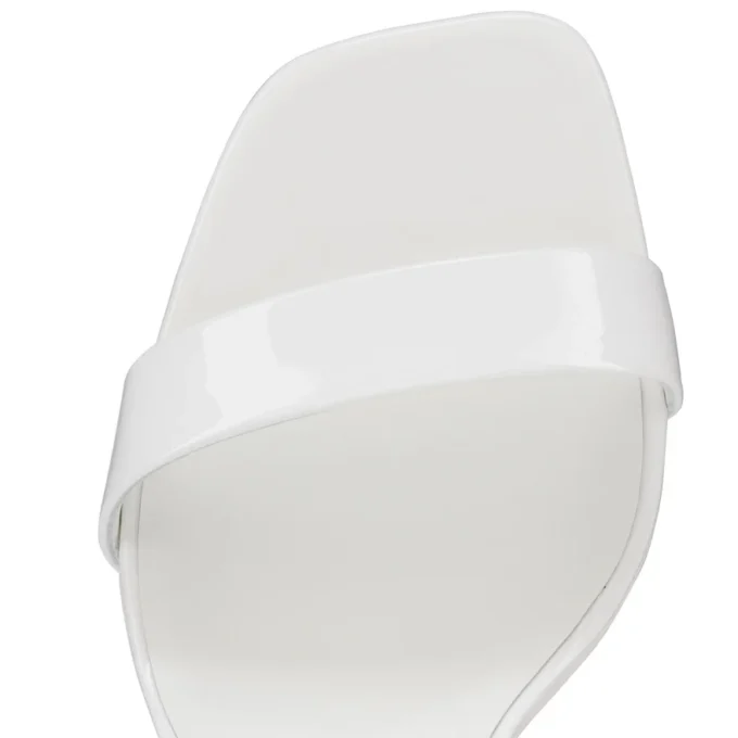 O Condora – 85 Mm Strappy Sandals – Patent Leather – Bianco – Women