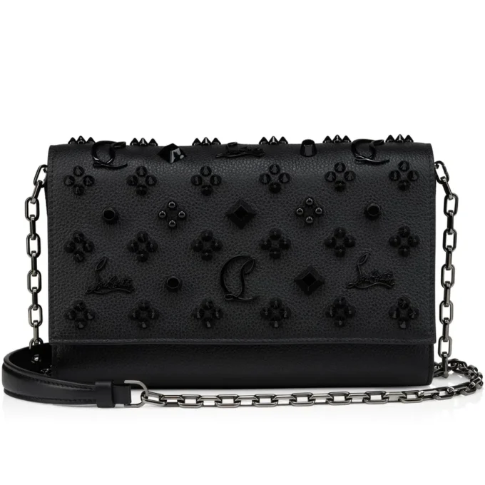 Paloma – Clutch – Grained Calf Leather and Spikes Loubinthesky – Black Paloma – Clutch – Grained Calf Leather and Spikes Loubinthesky – Black