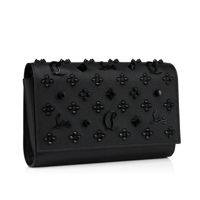 Paloma – Clutch – Grained Calf Leather and Spikes Loubinthesky – Black Paloma – Clutch – Grained Calf Leather and Spikes Loubinthesky – Black
