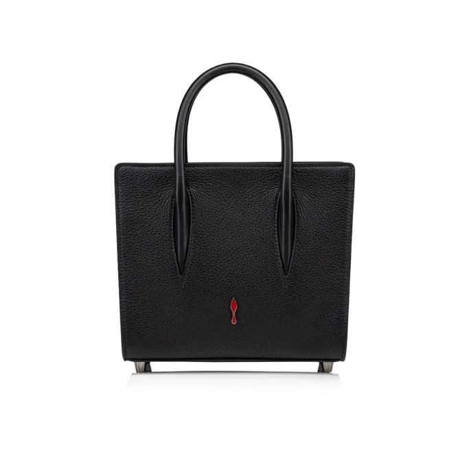 Paloma Mini – Top Handle Bag – Grained Calf Leather and Spikes Loubinthesky – Black Paloma Mini – Top Handle Bag – Grained Calf Leather and Spikes Loubinthesky – Black