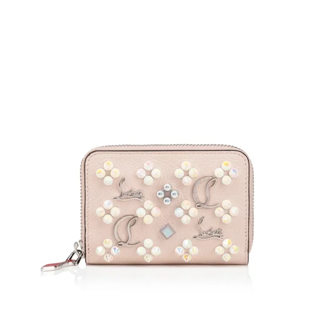 Panettone – Coin Purse – Grained Calf Leather and Spikes Loubinthesky – Leche Panettone – Coin Purse – Grained Calf Leather and Spikes Loubinthesky – Leche
