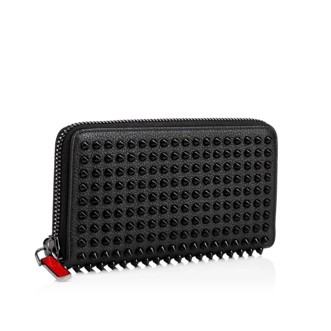 Panettone – Wallet – Grained Calf Leather and Spikes – Black Panettone – Wallet – Grained Calf Leather and Spikes – Black