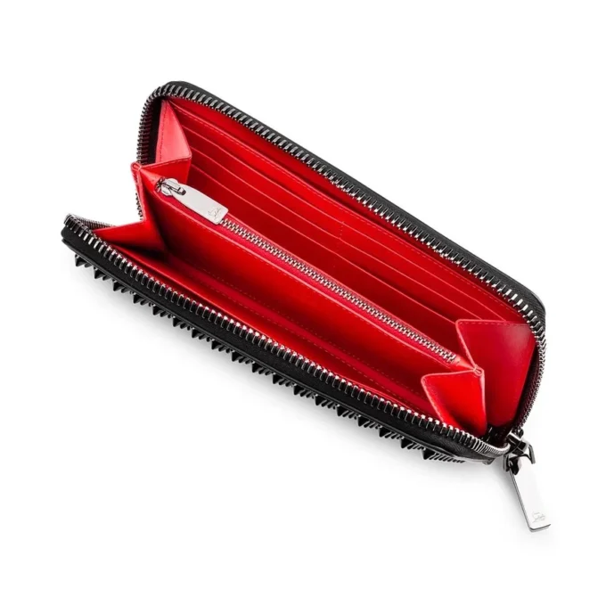 Panettone – Wallet – Grained Calf Leather and Spikes – Black Panettone – Wallet – Grained Calf Leather and Spikes – Black