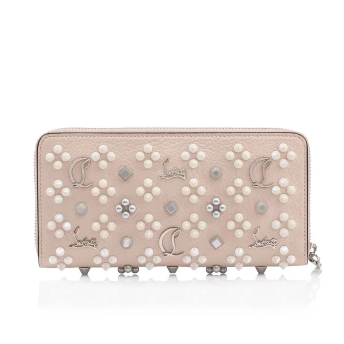 Panettone – Wallet – Grained Calf Leather and Spikes Loubinthesky – Leche