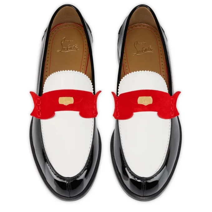 Penny – Loafers – Patent Calf Leather and Veau Velours – Multicolor – Men Penny – Loafers – Patent Calf Leather and Veau Velours – Multicolor – Men