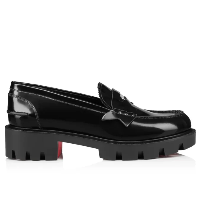 Penny Lug – Loafers – Abrasivato Calf Leather – Black – Women Penny Lug – Loafers – Abrasivato Calf Leather – Black – Women