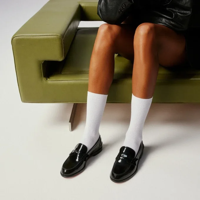 Penny Woman – Loafers – Abrasivato Calf Leather – Black – Women Penny Woman – Loafers – Abrasivato Calf Leather – Black – Women