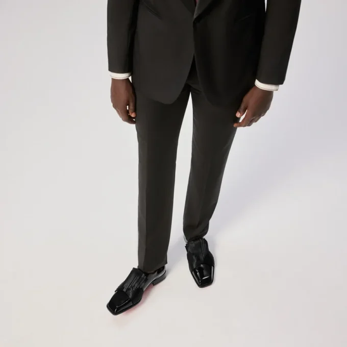 Rahul – Oxfords – Patent Calf Leather and Crepe Satin – Black – Men Rahul – Oxfords – Patent Calf Leather and Crepe Satin – Black – Men