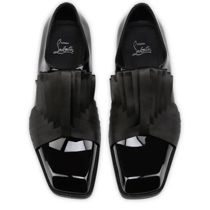 Rahul – Oxfords – Patent Calf Leather and Crepe Satin – Black – Men Rahul – Oxfords – Patent Calf Leather and Crepe Satin – Black – Men