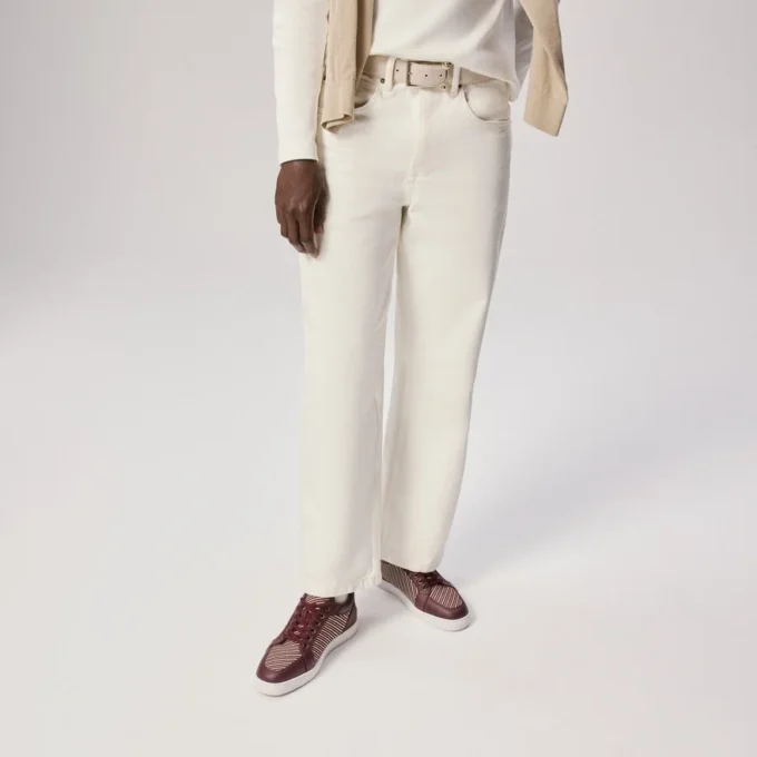 Rantulow – Sneakers – Calf Leather and Twill Weave – Amara – Men