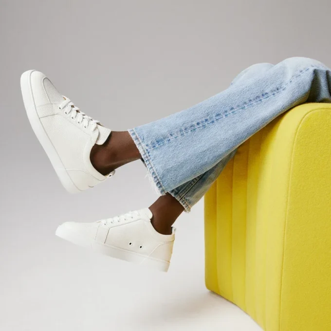 Rantukow – Sneakers – Grained Calf Leather – Latte – Men