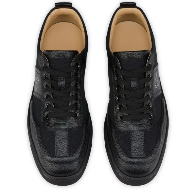 Retero – Sneakers – Grained Calf Leather – Black – Men