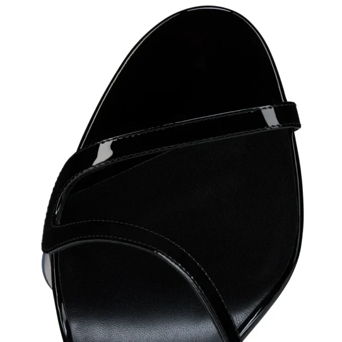 Rosa Z – 80 Mm Sandals – Patent Calf Leather – Black – Women Rosa Z – 80 Mm Sandals – Patent Calf Leather – Black – Women