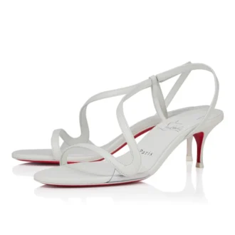 Rosalie – 55 Mm Sandals – Kid Leather – Bianco – Women Rosalie – 55 Mm Sandals – Kid Leather – Bianco – Women
